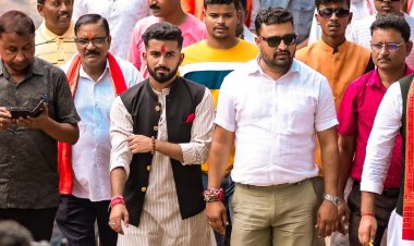 युवा राजनीति में नया अध्याय: विजय आदित्य सिंह जूदेव बने भाजयुमो के जिलाध्यक्ष, जशपुर में आतिशबाजी के साथ स्वागत