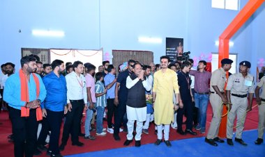 खेलों की दुनिया में जशपुर की नई उड़ान: मुख्यमंत्री श्री विष्णु देव साय ने 3.52 करोड़ के मल्टीपरपज इंडोर स्टेडियम का किया लोकार्पण