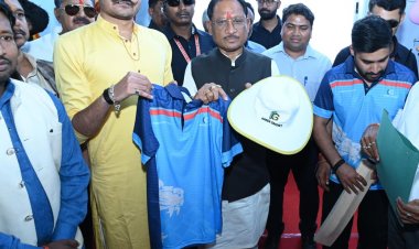 जशपुर में क्रिकेट के नए युग की शुरुआत: मुख्यमंत्री श्री विष्णु देव साय ने किया 'कृपा क्रिकेट एकेडमी' का भव्य शुभारंभ