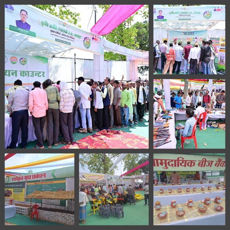 जशपुर: कृषि क्रांति एक्सपो में उमड़ा किसानों का सैलाब; 17 बड़ी कंपनियों ने जशपुर के मिलेट्स और औषधीय फसलों में दिखाई रुचि