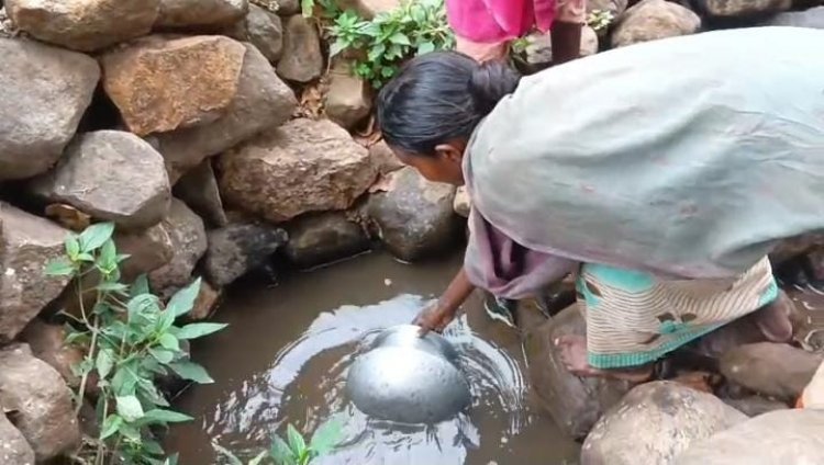 विशेष रिपोर्ट: राष्ट्रपति के 'दत्तक पुत्रों' के हक पर पंचायत की दबंगई, प्यासे पहाड़ी कोरवा ढोंढ़ी का दूषित पानी पीने को मजबूर