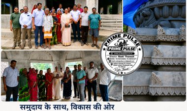 कांसाबेल गंझूटोली में निर्माणाधीन राधा-कृष्ण मंदिर पहुँचीं विधायक श्रीमती गोमती साय, ग्रामीणों में दिखा उत्साह