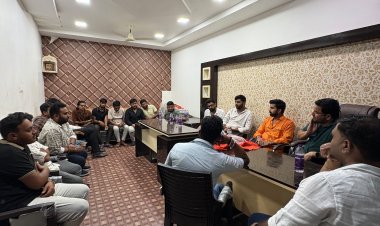 भाजयुमो जिलाध्यक्ष विजय आदित्य सिंह जूदेव का कांसाबेल आगमन , 'सेवा संकल्प अभियान' को लेकर बनी भव्य रणनीति