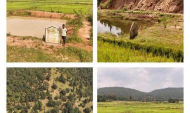 सेवा संकल्प अभियान 2026 सेवा की कहानी जल संरक्षण के साथ ग्रामीणों को मिल रहा रोजगार _मनोरा जनपद के ओरडीह एवं आराकोना में जल संवर्धन के कार्यों को मिल रही गति